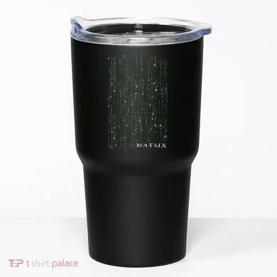 The Matrix Classic Coding Drop Poster Tumbler