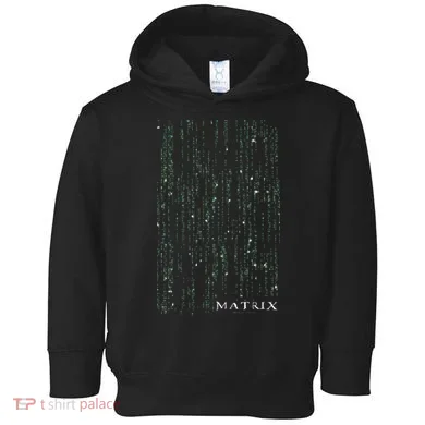 The Matrix Classic Coding Drop Poster Toddler Hoodie