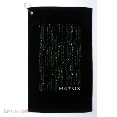 The Matrix Classic Coding Drop Poster Golf Towel