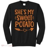 Thanksgiving Matching Couples SheS My Sweet Potato I Yam Sweatshirt thumb 0