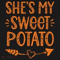 Thanksgiving Matching Couples SheS My Sweet Potato I Yam Women's Hoodie thumb 2