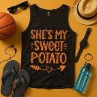 Thanksgiving Matching Couples SheS My Sweet Potato I Yam Tank Top thumb 4
