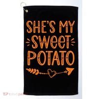 Thanksgiving Matching Couples SheS My Sweet Potato I Yam Golf Towel thumb 0
