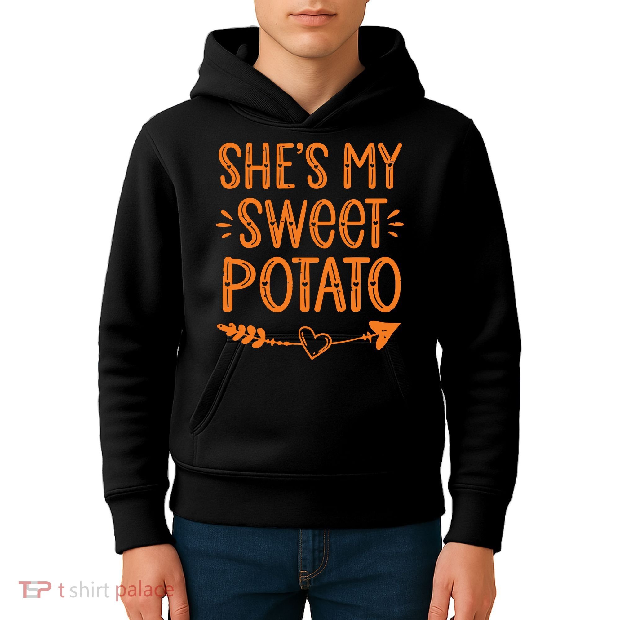 Thanksgiving Matching Couples SheS My Sweet Potato I Yam Kids Hoodie