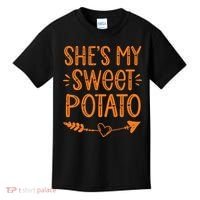 Thanksgiving Matching Couples SheS My Sweet Potato I Yam Kids T-Shirt thumb 0