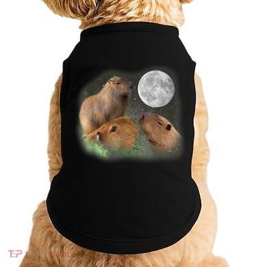 Three Moon Capybaras Cute Gift Funny Cute Animal Parody Tee Doggie Tank
