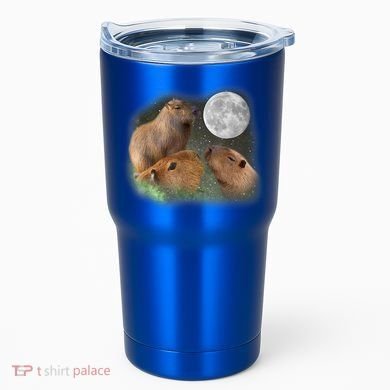 Three Moon Capybaras Cute Gift Funny Cute Animal Parody Tee Tumbler