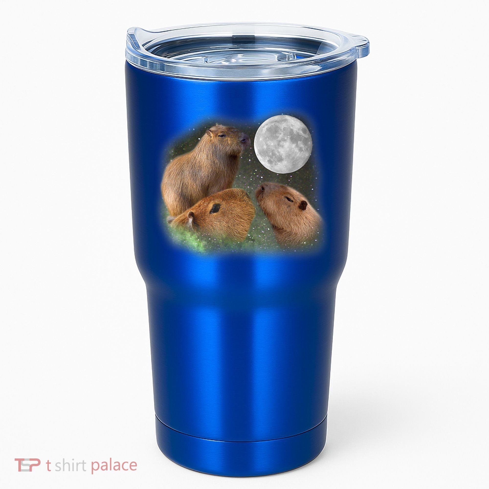 Three Moon Capybaras Cute Gift Funny Cute Animal Parody Tee Tumbler