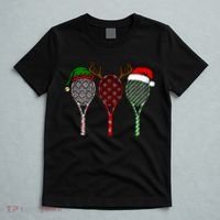 Tennis Merry Chistmas 3 Tennis Racket Christmas T-Shirt thumb 5