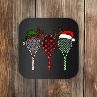 Tennis Merry Chistmas 3 Tennis Racket Christmas Coaster thumb 0