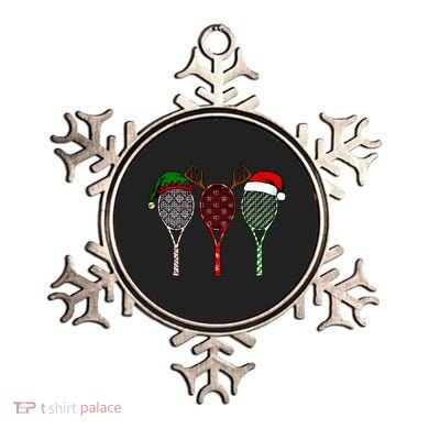 Tennis Merry Chistmas 3 Tennis Racket Christmas Ornament