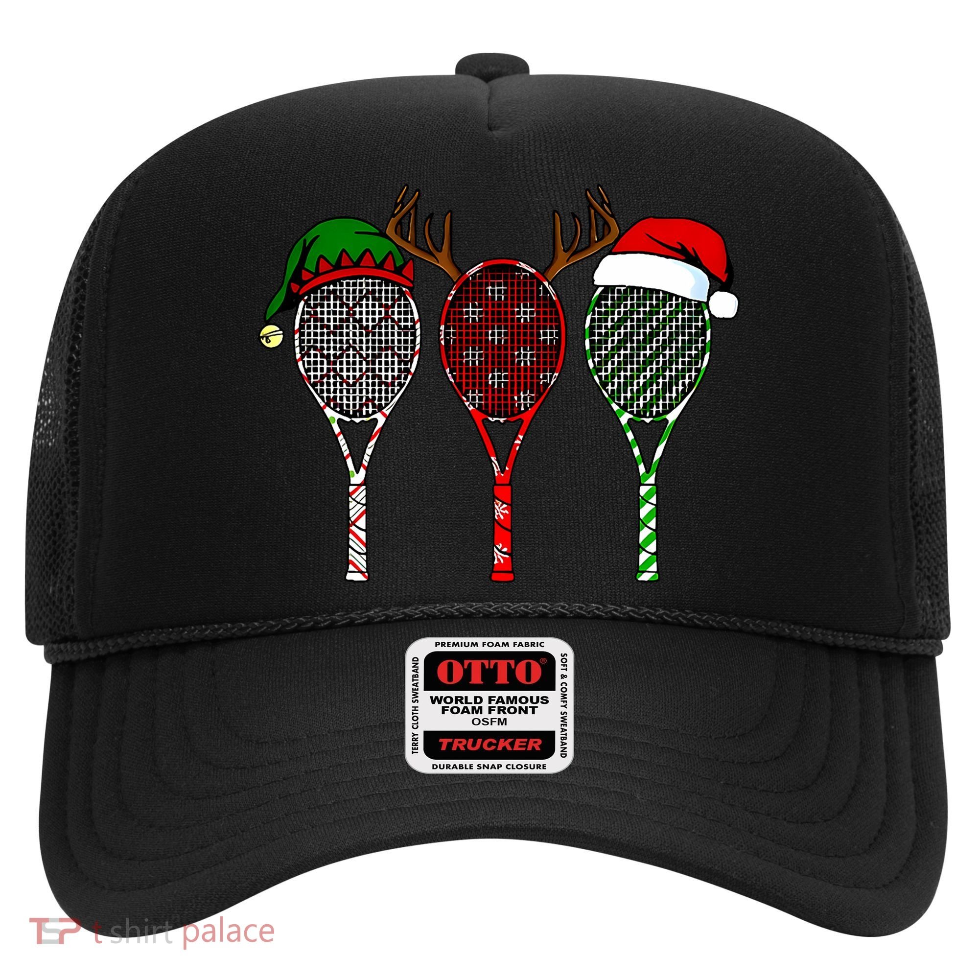 Tennis Merry Chistmas 3 Tennis Racket Christmas Hat