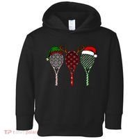 Tennis Merry Chistmas 3 Tennis Racket Christmas Toddler Hoodie thumb 0