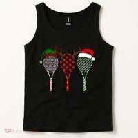 Tennis Merry Chistmas 3 Tennis Racket Christmas Tank Top thumb 2