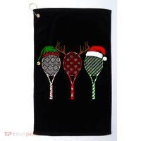 Tennis Merry Chistmas 3 Tennis Racket Christmas Golf Towel thumb 0