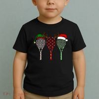 Tennis Merry Chistmas 3 Tennis Racket Christmas Toddler T-Shirt thumb 2
