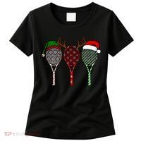 Tennis Merry Chistmas 3 Tennis Racket Christmas Women's T-Shirt thumb 0