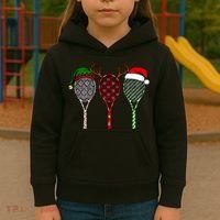 Tennis Merry Chistmas 3 Tennis Racket Christmas Kids Hoodie thumb 3