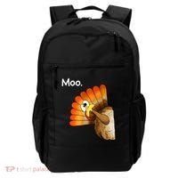 Turkey Moo Cow Funny Thanksgiving Backpack thumb 0