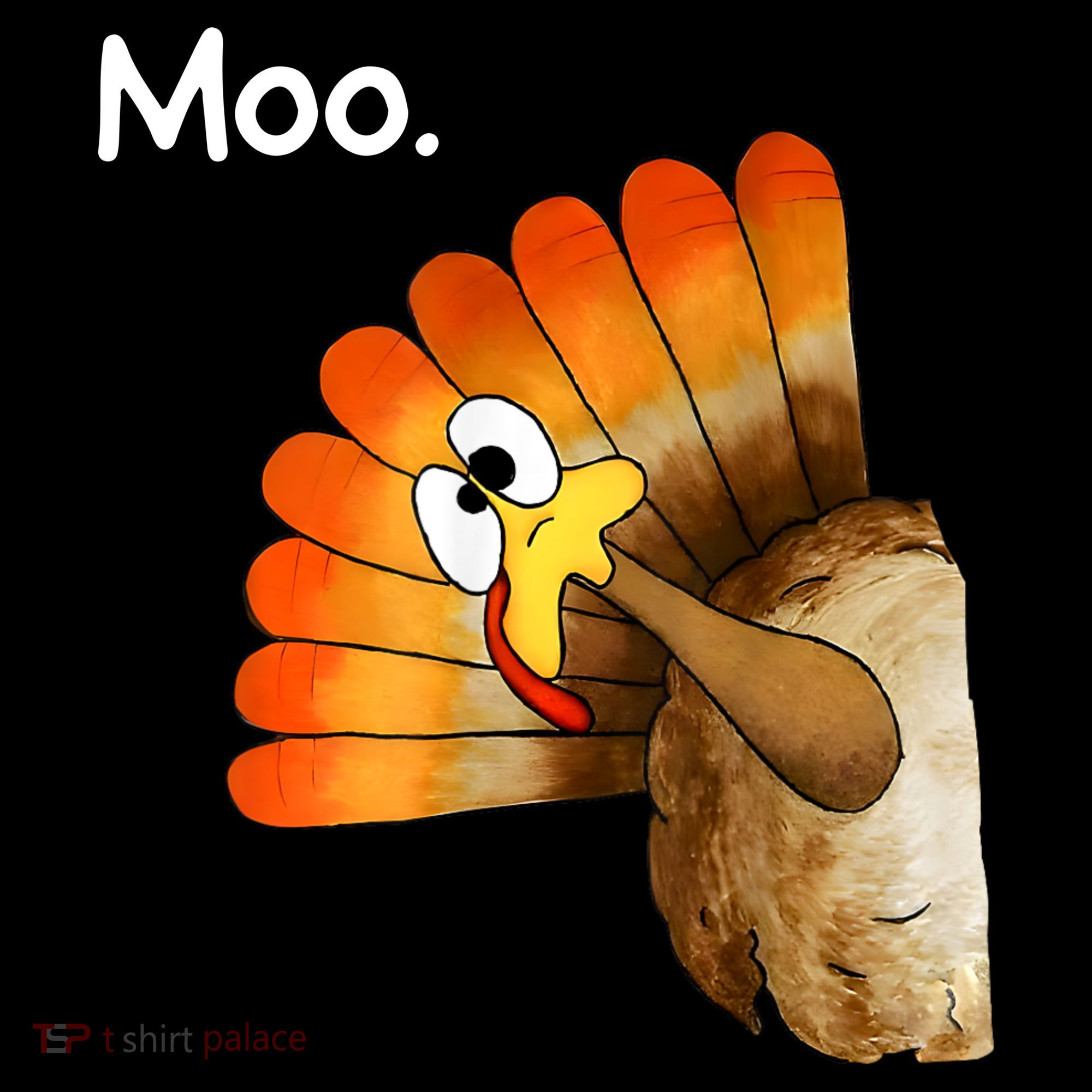 Turkey Moo Cow Funny Thanksgiving Backpack