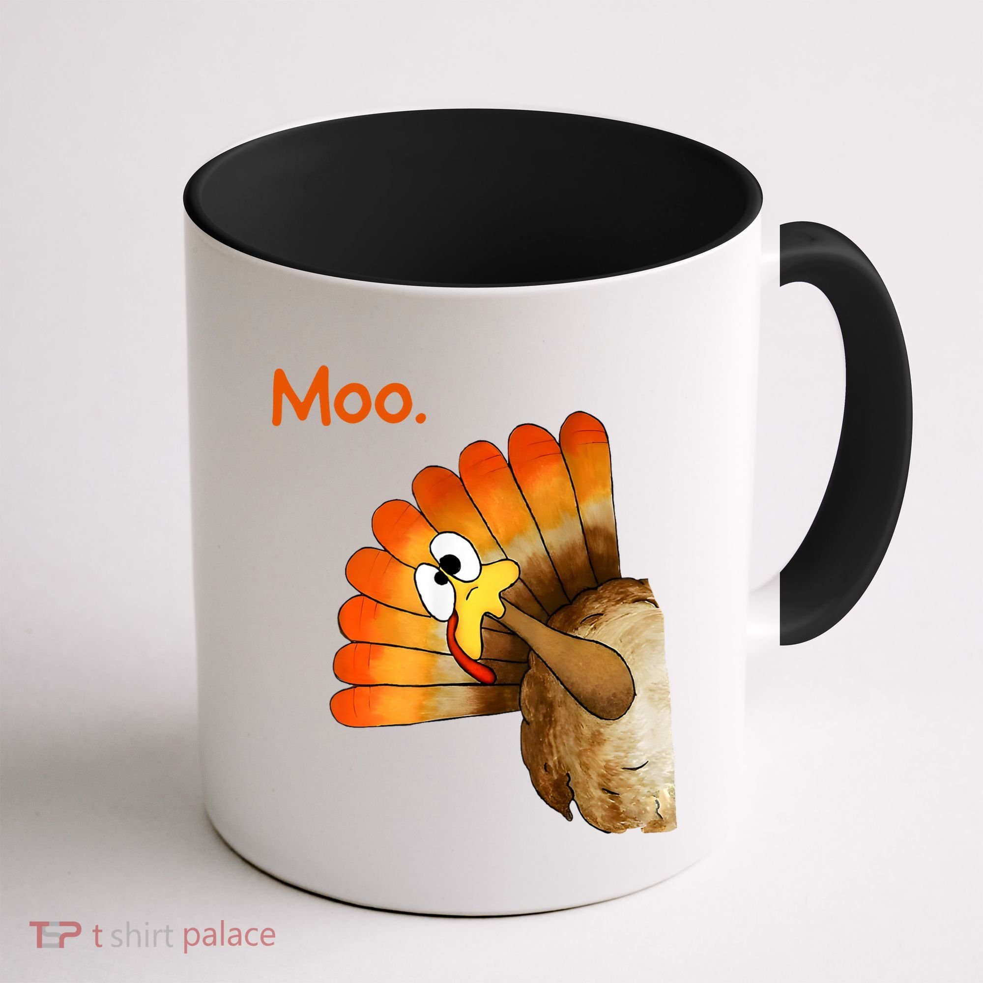 Turkey Moo Cow Funny Thanksgiving Coffee Mug