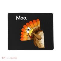 Turkey Moo Cow Funny Thanksgiving Mousepad thumb 0