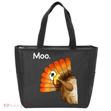 Turkey Moo Cow Funny Thanksgiving Tote Bag