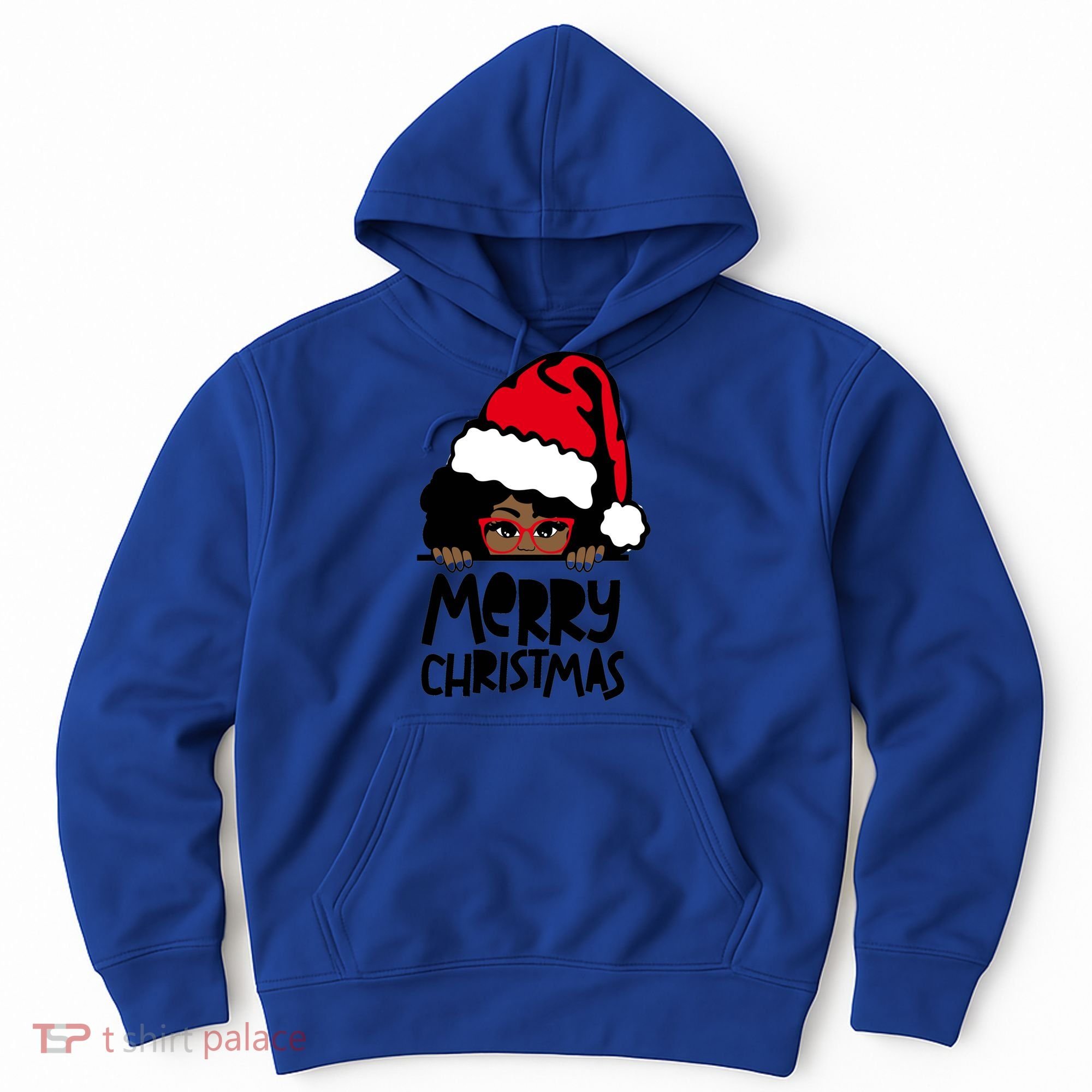 That Melanin Christmas Mrs Claus Santa Black Peeking Claus Gift Hoodie