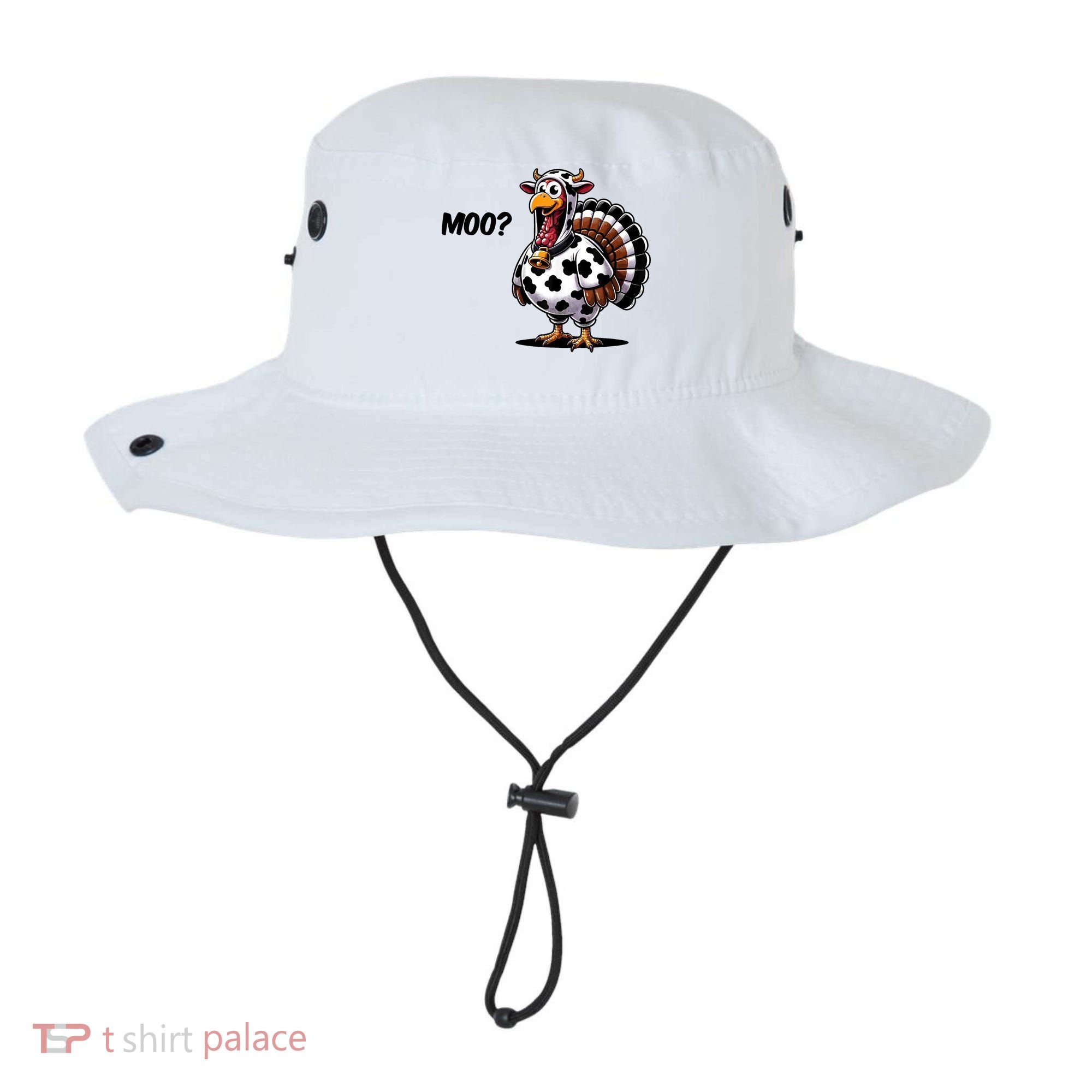 Turkey Moo Cow Funny Thanksgiving Bucket Hat
