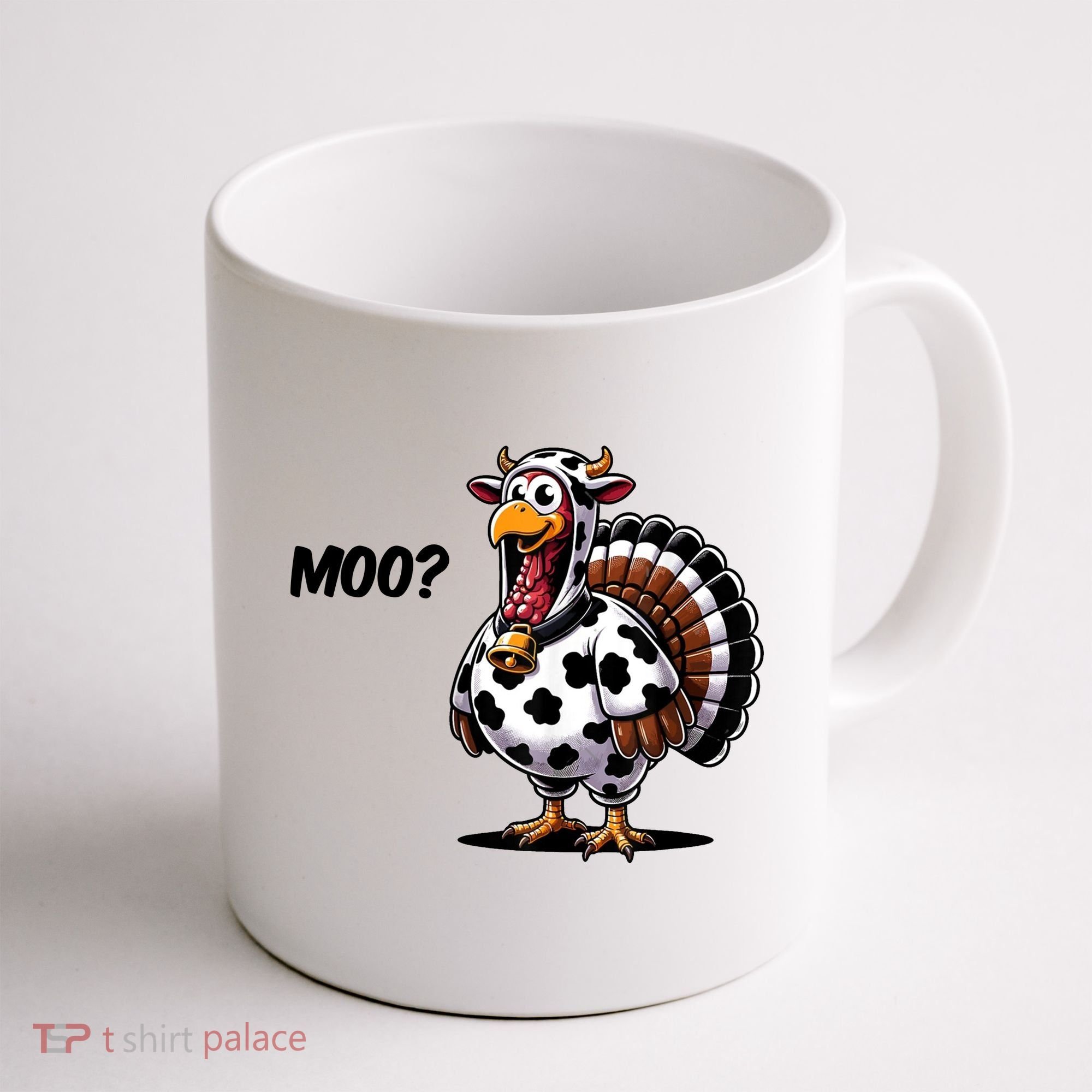 Turkey Moo Cow Funny Thanksgiving Coffee Mug