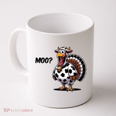 Turkey Moo Cow Funny Thanksgiving Coffee Mug