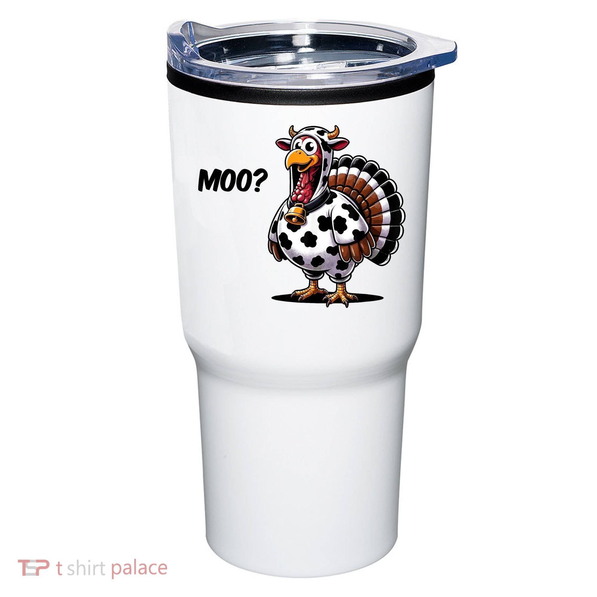 Turkey Moo Cow Funny Thanksgiving Tumbler