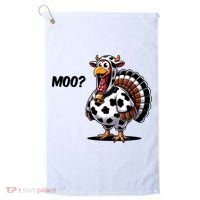 Turkey Moo Cow Funny Thanksgiving Golf Towel thumb 0