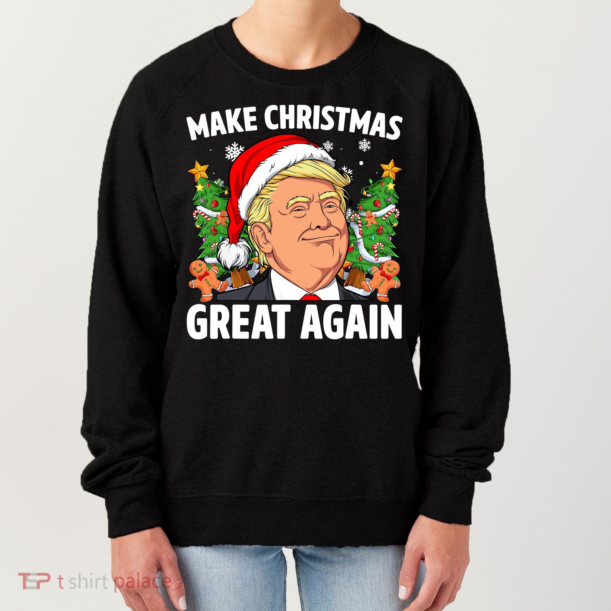 Trump Make Christmas Great Again Ugly Christmas Sweaters Women's Sweatshirt