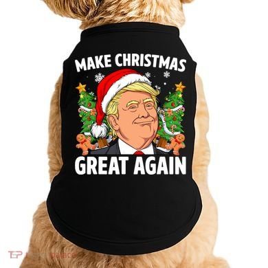 Trump Make Christmas Great Again Ugly Christmas Sweaters Doggie Tank