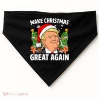 Trump Make Christmas Great Again Ugly Christmas Sweaters USA-Made Doggie Bandana thumb 0