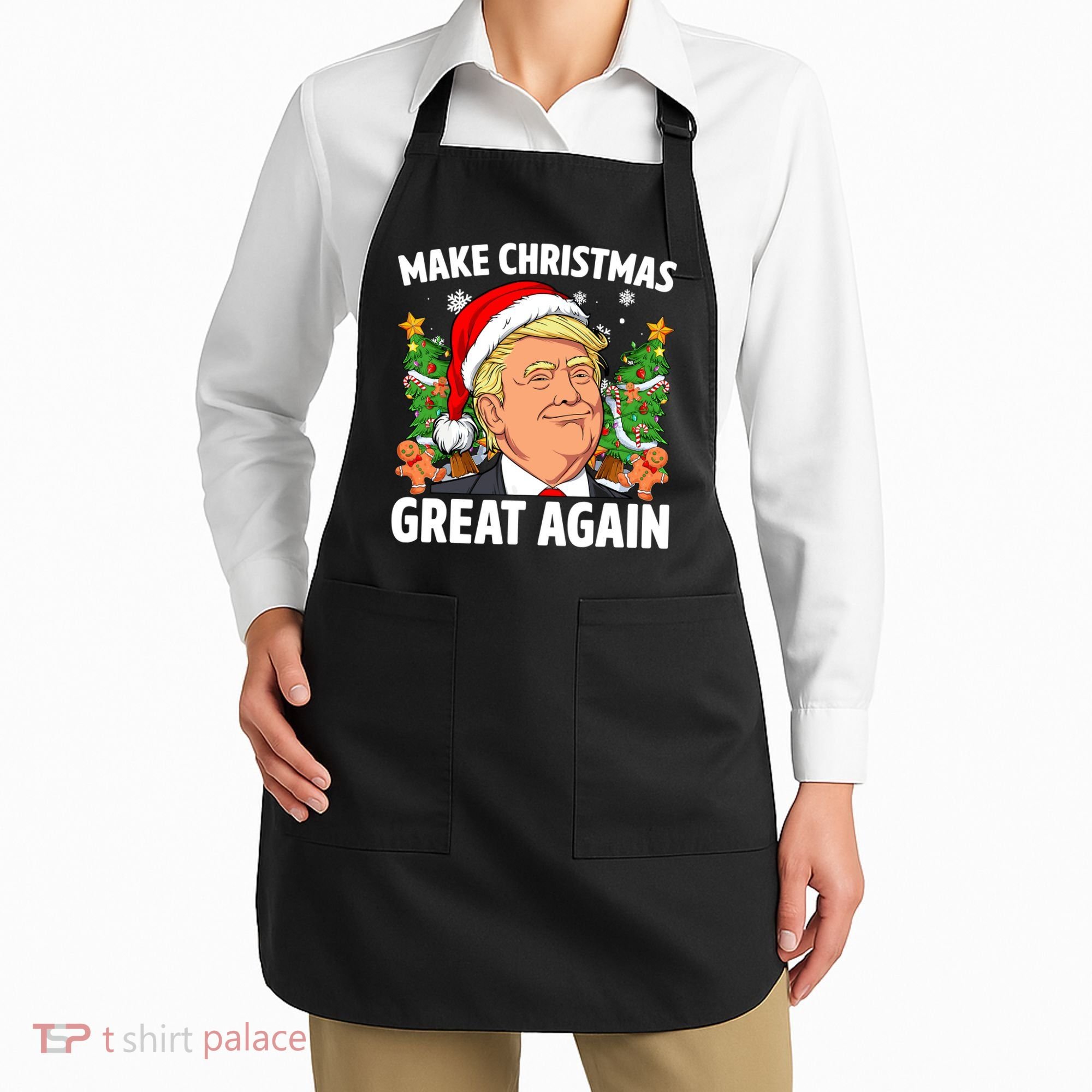 Trump Make Christmas Great Again Ugly Christmas Sweaters Apron