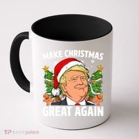 Trump Make Christmas Great Again Ugly Christmas Sweaters Coffee Mug thumb 0