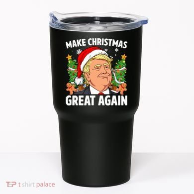 Trump Make Christmas Great Again Ugly Christmas Sweaters Tumbler