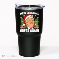 Trump Make Christmas Great Again Ugly Christmas Sweaters Tumbler thumb 0