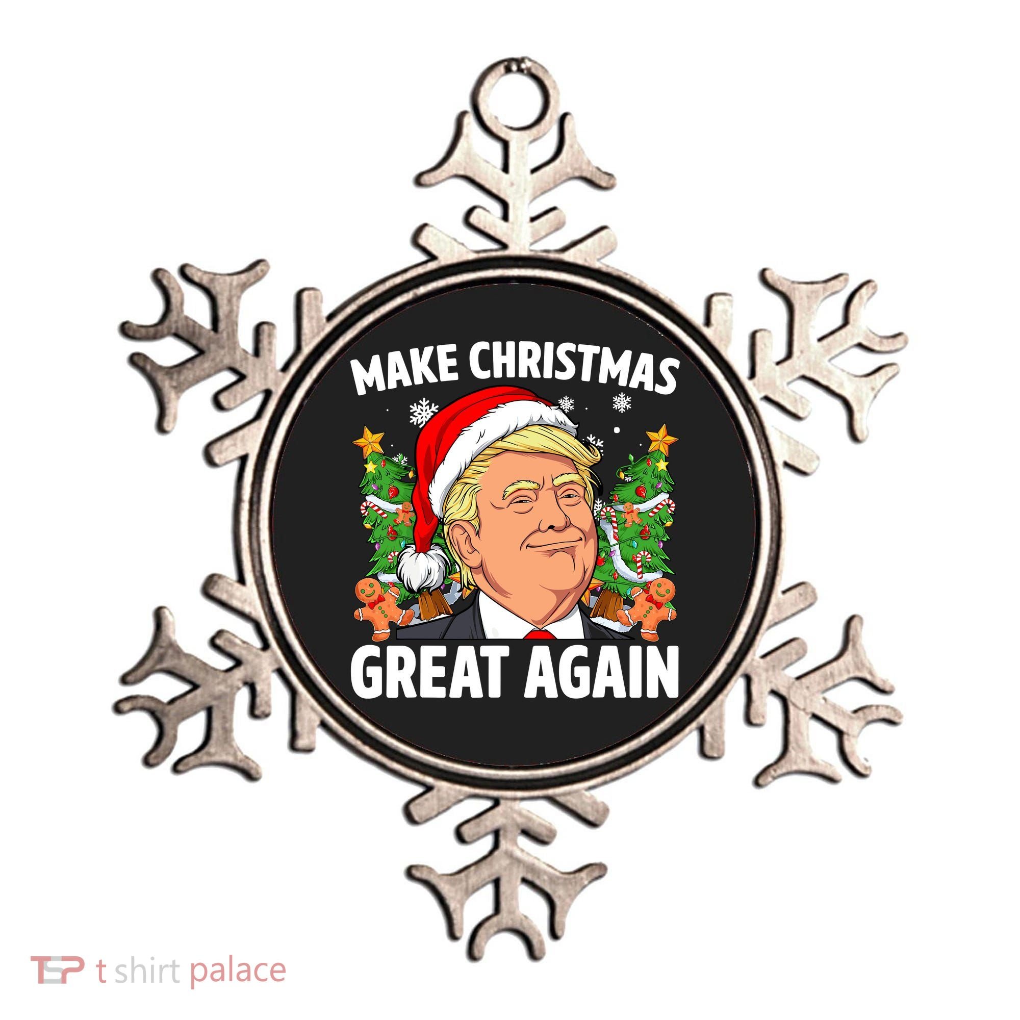 Trump Make Christmas Great Again Ugly Christmas Sweaters Ornament