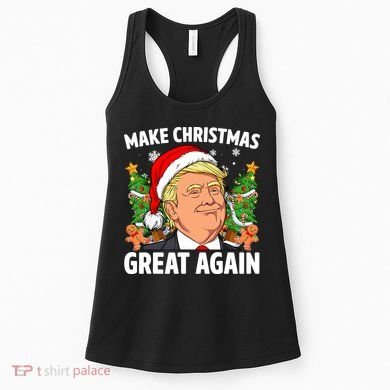 Trump Make Christmas Great Again Ugly Christmas Sweaters Women's Tank Top