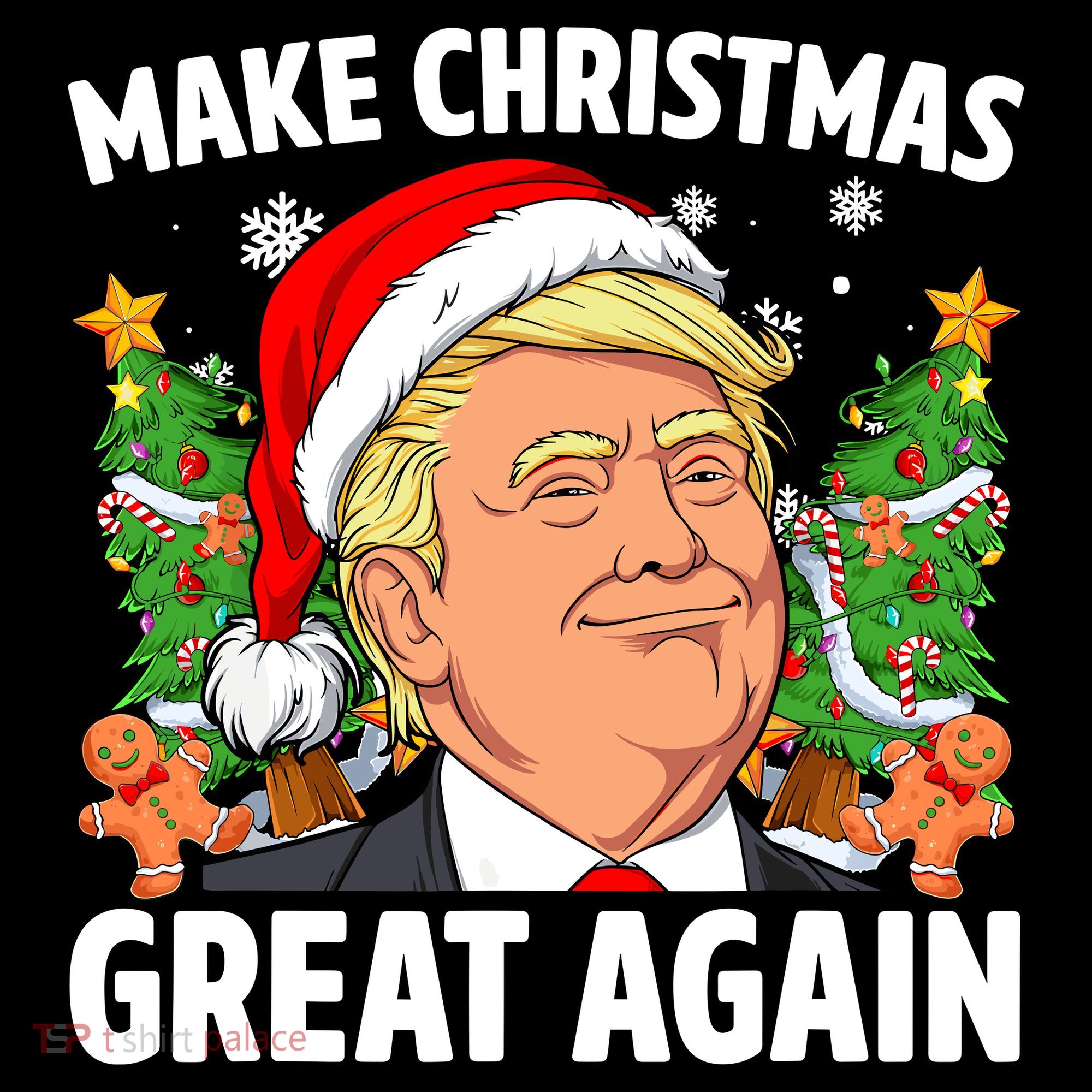 Trump Make Christmas Great Again Ugly Christmas Sweaters Women's Tank Top