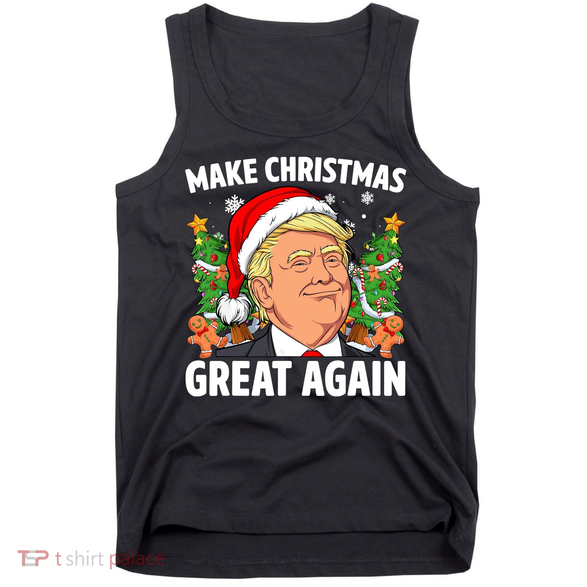 Trump Make Christmas Great Again Ugly Christmas Sweaters Tank Top