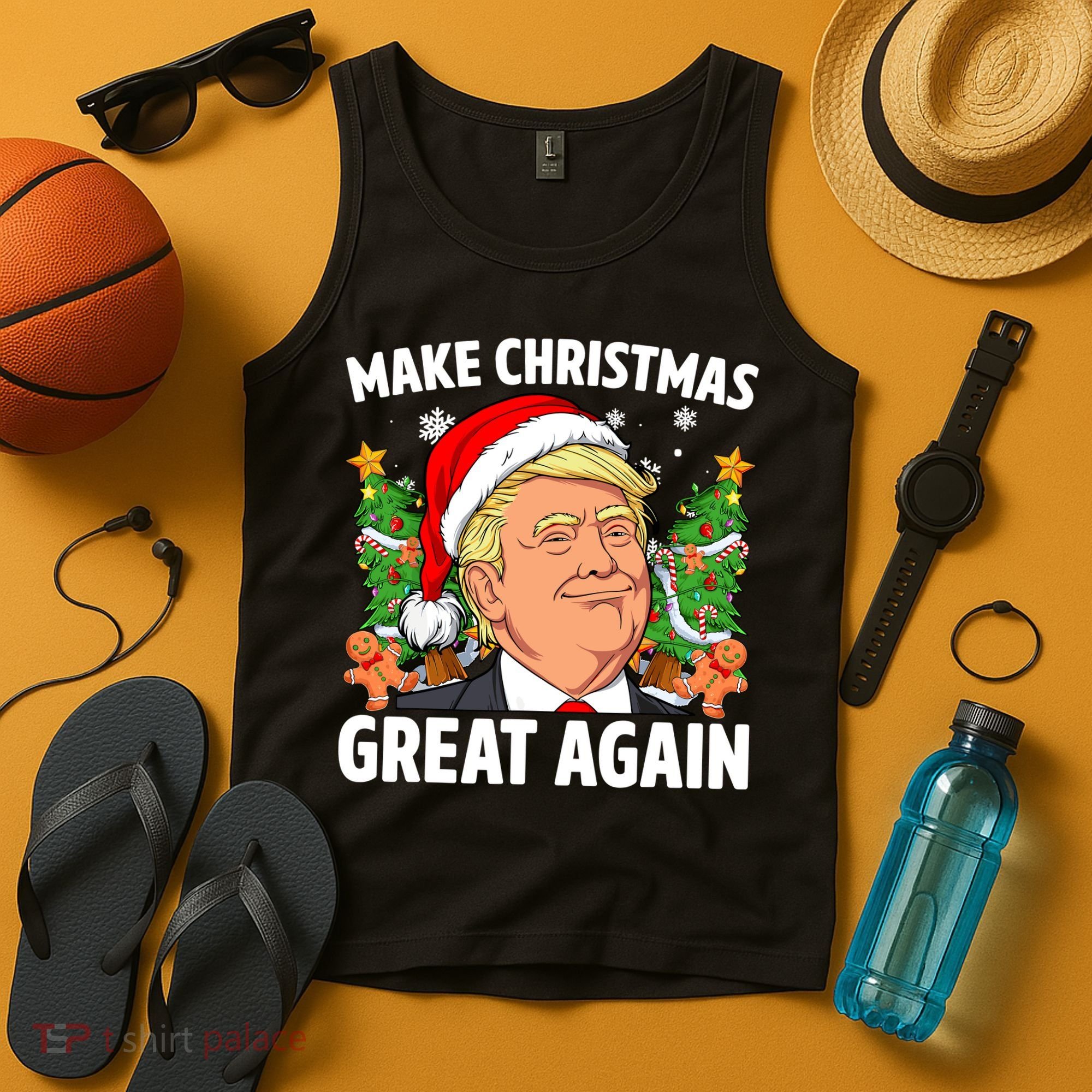 Trump Make Christmas Great Again Ugly Christmas Sweaters Tank Top