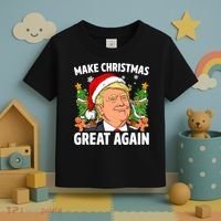 Trump Make Christmas Great Again Ugly Christmas Sweaters Toddler T-Shirt thumb 3