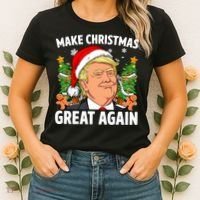 Trump Make Christmas Great Again Ugly Christmas Sweaters Women's T-Shirt thumb 2