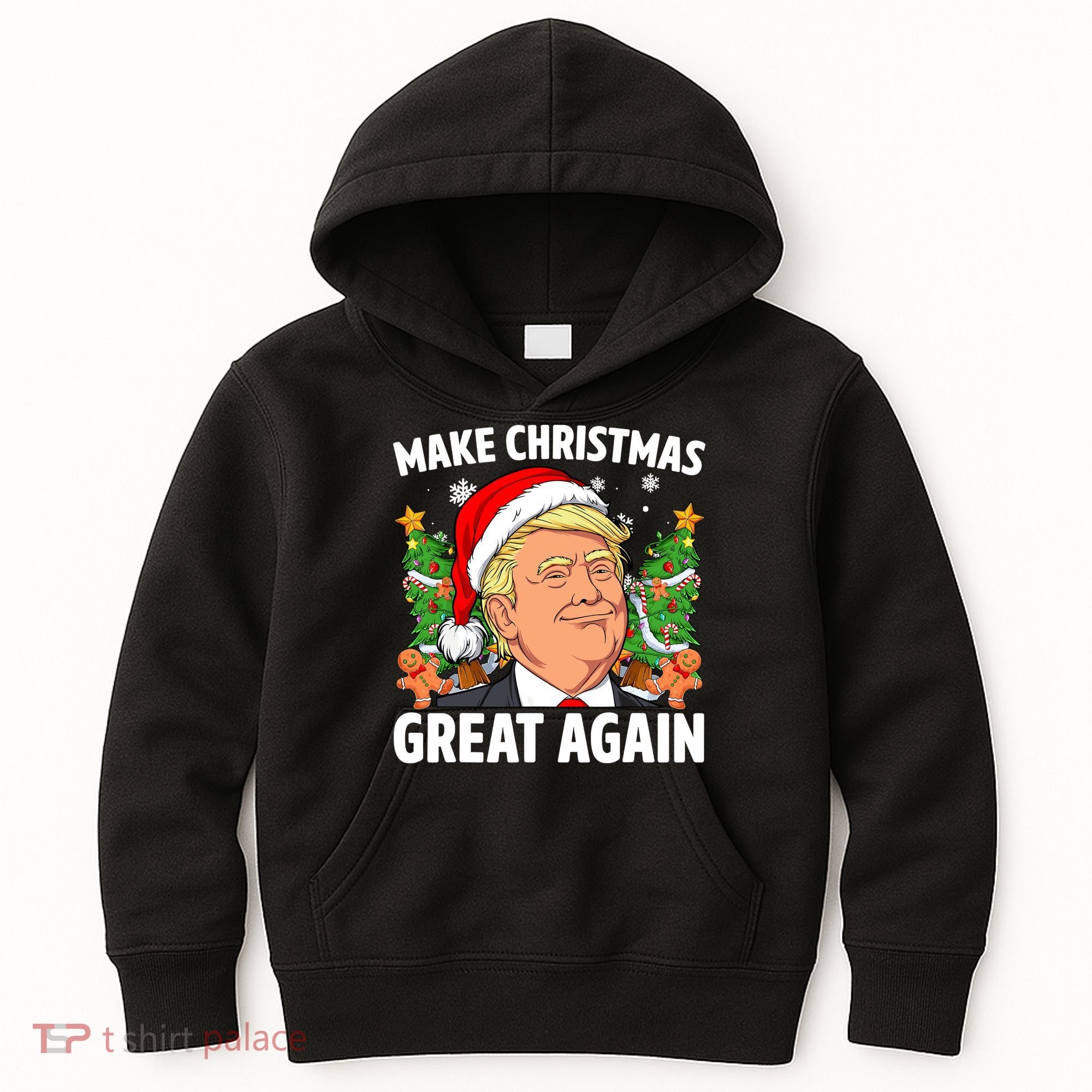 Trump Make Christmas Great Again Ugly Christmas Sweaters Kids Hoodie