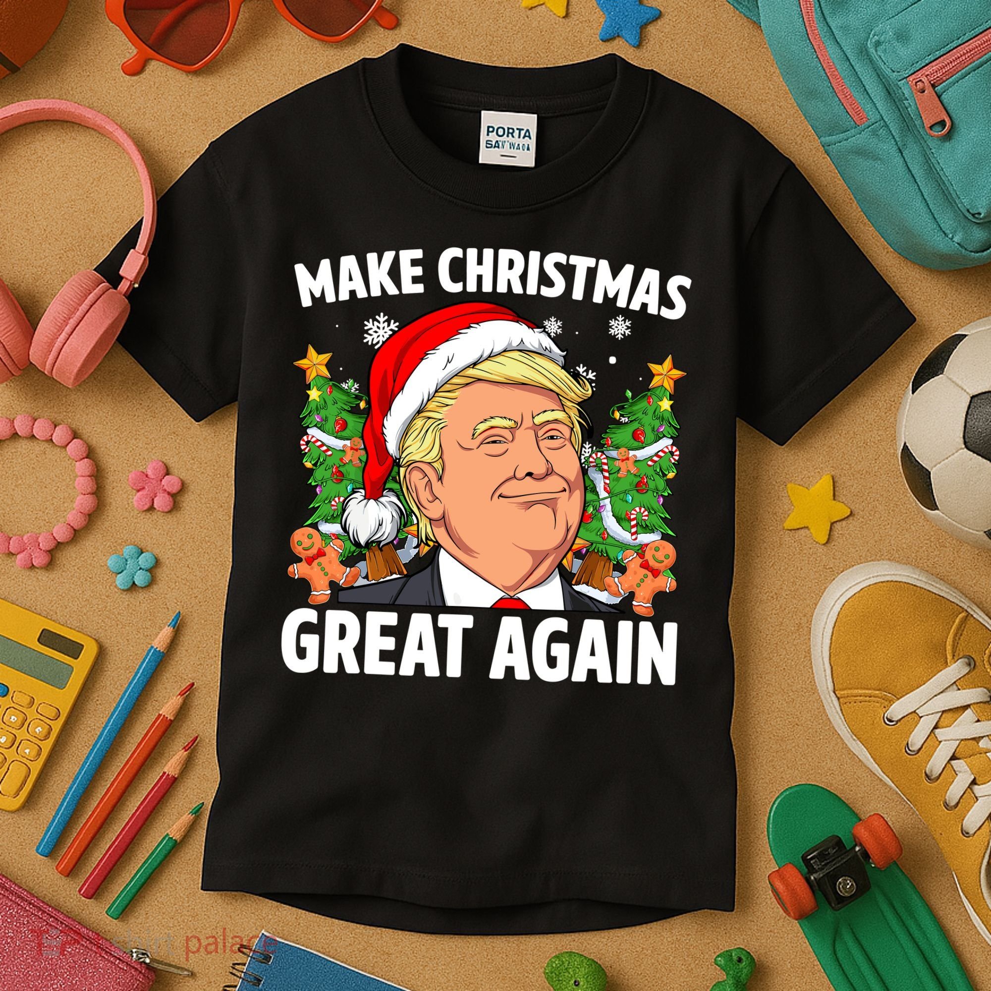 Trump Make Christmas Great Again Ugly Christmas Sweaters Kids T-Shirt
