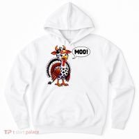 Turkey Moo Cow Funny Thanksgiving Hoodie thumb 0